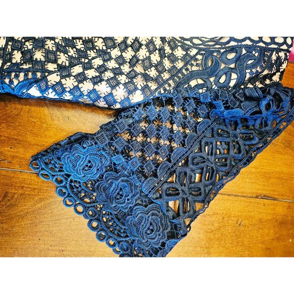 Bardot Daisy Lace A-Line Dress in Navy & Nude size 6 - Picture 11 of 14